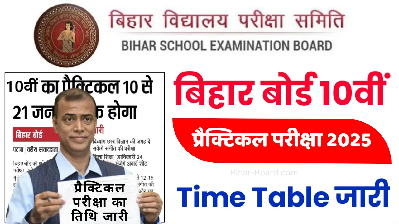 Bihar Board 10th Practical Exam Date 2025